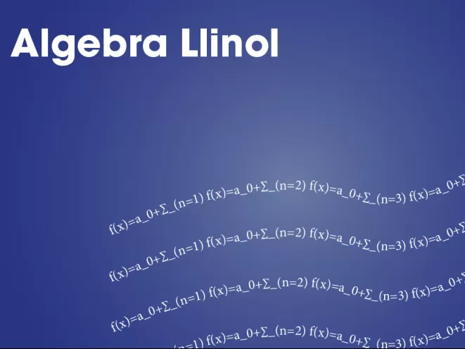 Algebra Llinol - Alun O. Morris