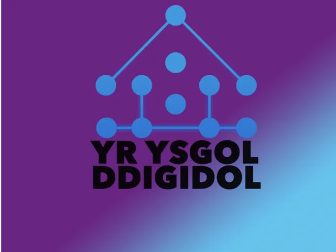 man lun yr ysgol ddigidol