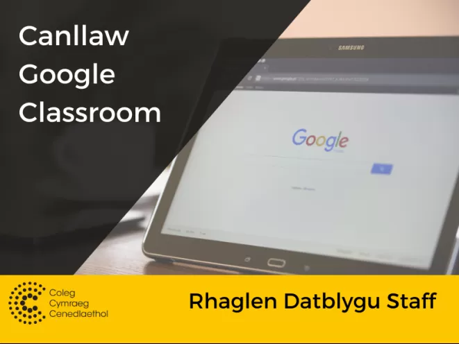 mân-lun canllaw google classroom