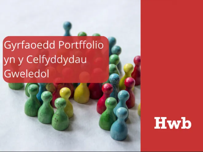 man-lun gyrfaoedd portffolio yn y celfyddydau gweledol