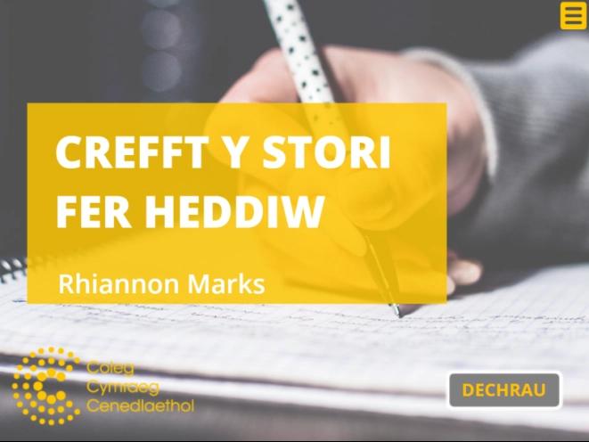 Crefft y Stori Fer Heddiw