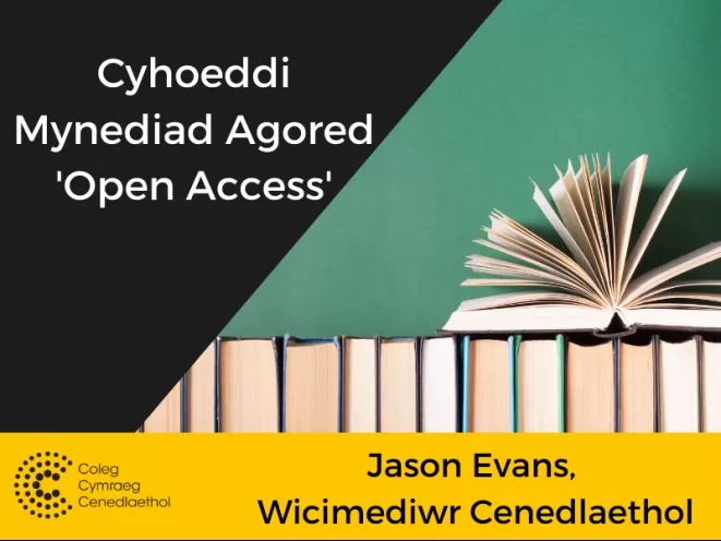 Cyflwyniad i Gyhoeddi Mynediad Agored ‘open access’